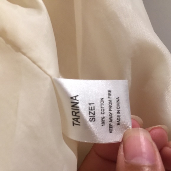 Off White Soft Cropped Jacket by TFNC LF Stores - Picture 6 of 6